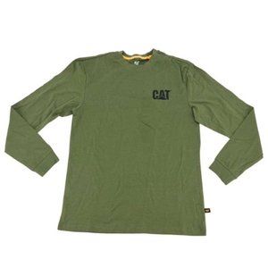 CAT Long Sleeve Shirt Olive Green Size S